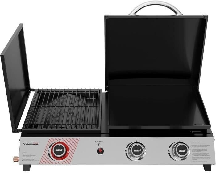 Royal Gourmet Barbecue gaz 3 en 1 portable 8,5 kW