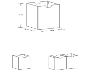 Lomado Schuhbank CUENCA137 120 cm breit Eiche Massivholz 3 Schubkästen