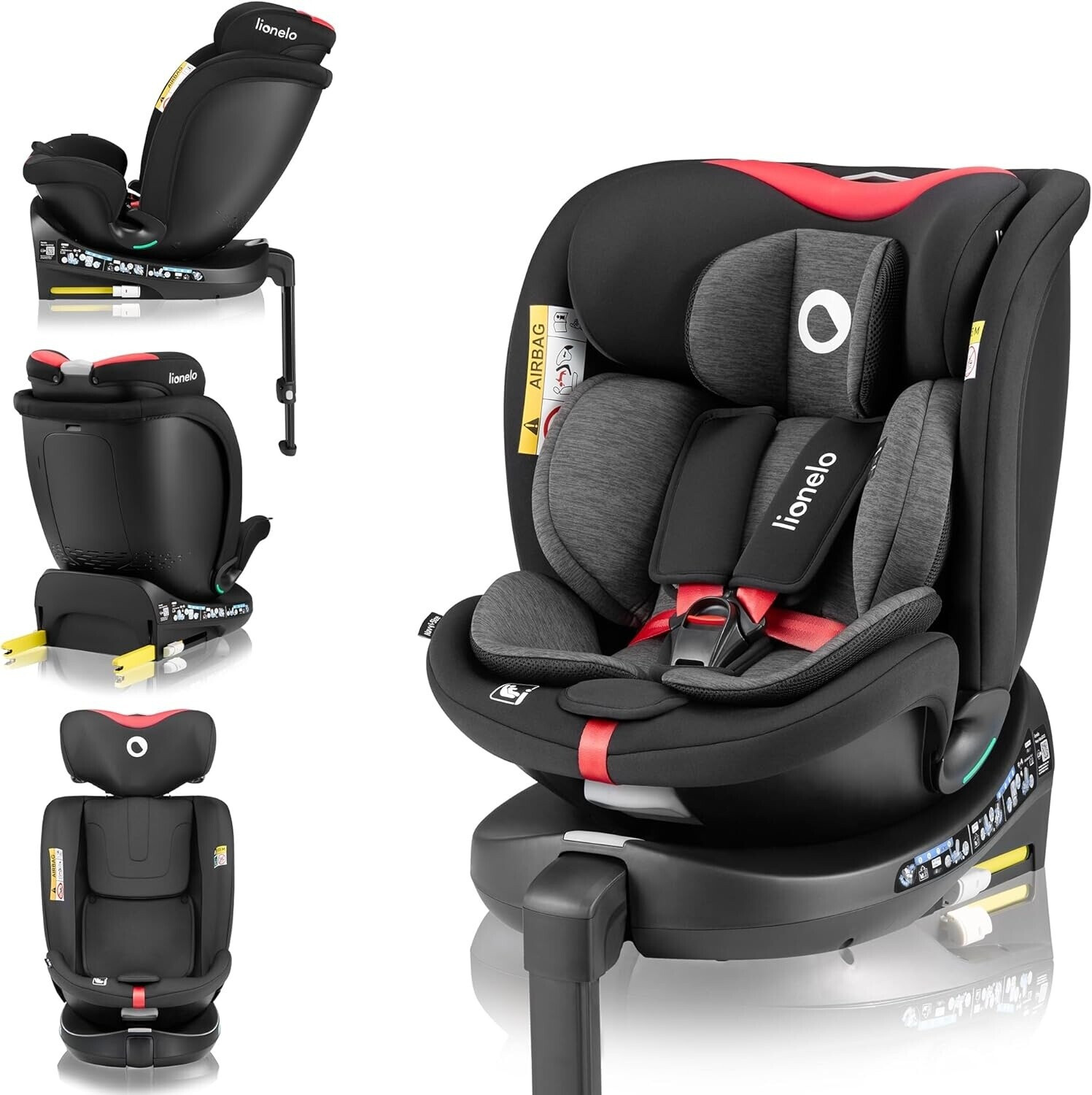 Lionelo Navy i-Size black/red
