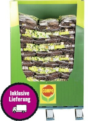 COMPO COMPO Anzucht- und Kräutererde BIO torffrei (70 Sack x 10 Liter = 0,7 m³) 1 Palette - back view