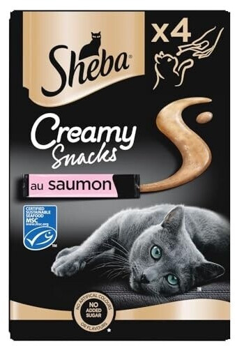 Sheba Creamy Snacks au Saumon MSC 44 x 12g