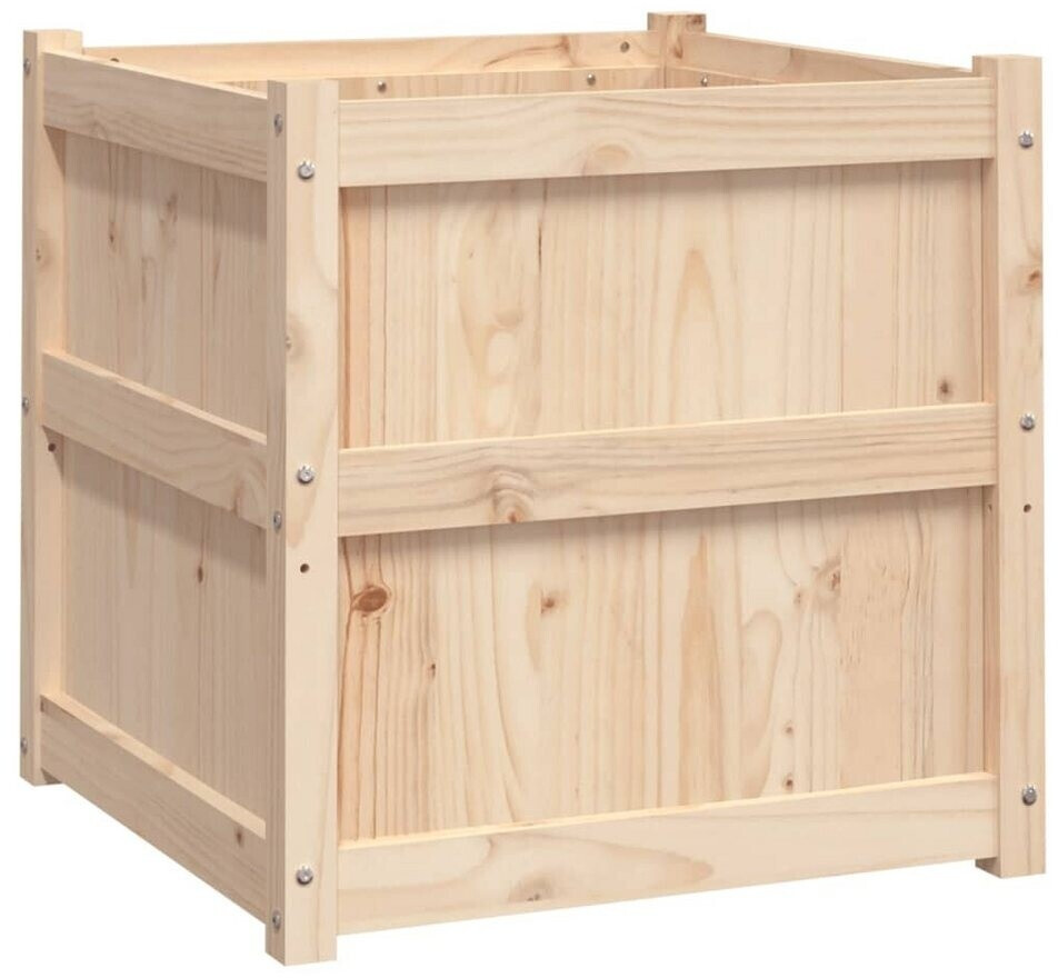 vidaXL Planter 60 x 60 x 60 cm solid pine (837424)