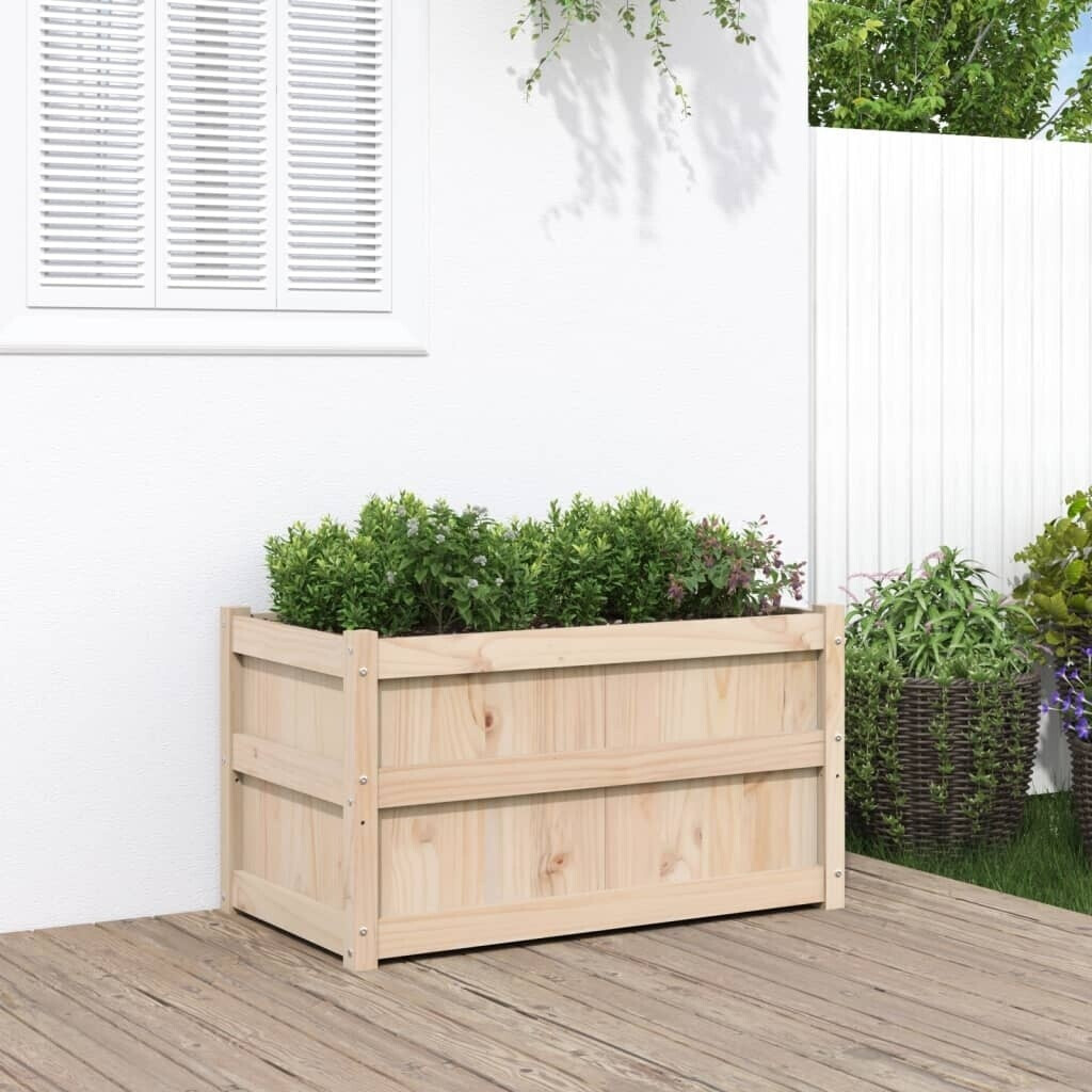 vidaXL Planter 90 x 50 x 50 cm solid pine (837459)