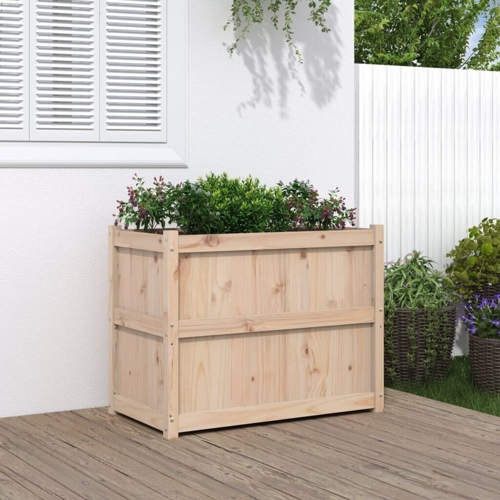vidaXL Planter 90 x 50 x 70 cm solid pine (837469)