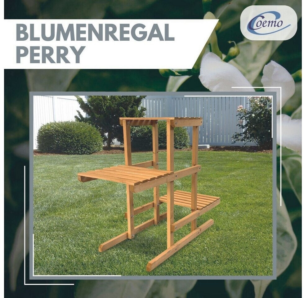 Coemo Coemo Perry flower shelf 76x36x60cm natural - side view