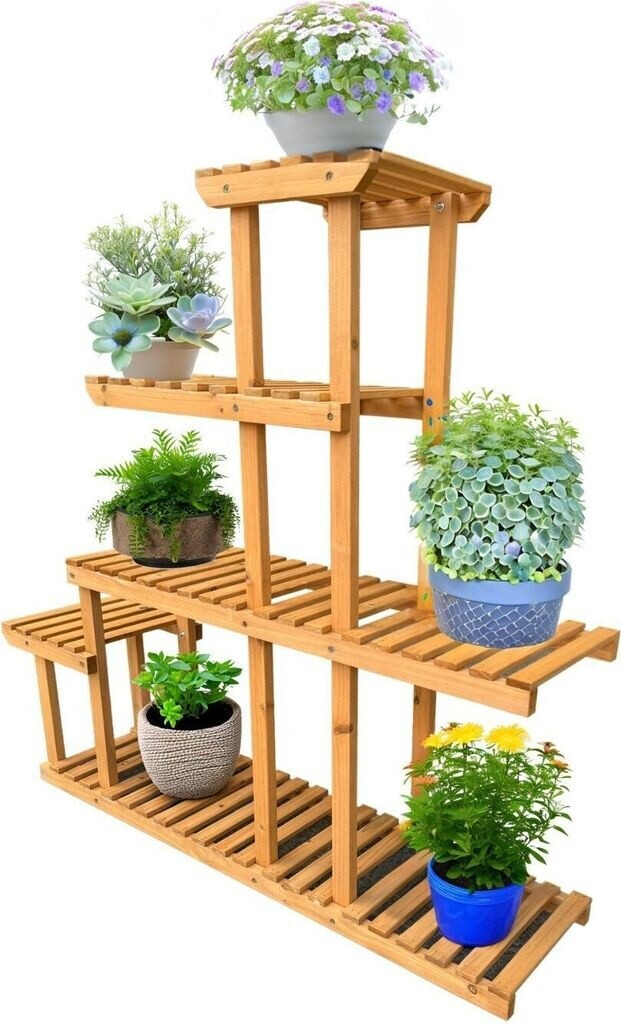 Coemo Coemo Plant stand Lena with 5 levels 95x102x25cm natural - Product image 1 of 7