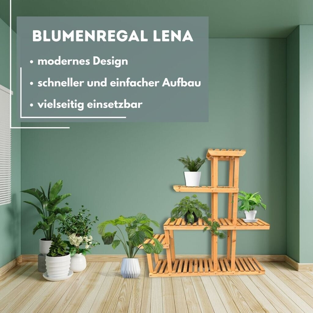 Coemo Coemo Plant stand Lena with 5 levels 95x102x25cm natural - detail view