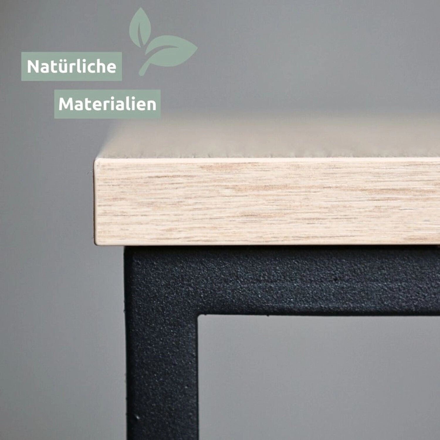 holz4home holz4home Flower decoration stand Sonoma oak 50/70/90cm natural/black set of 3 - view 8