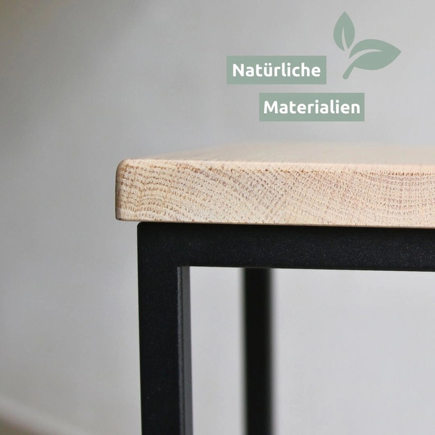 holz4home holz4home Dekoständer Eiche geölt gedrehte Streben 50cm hellgrau - alternate view