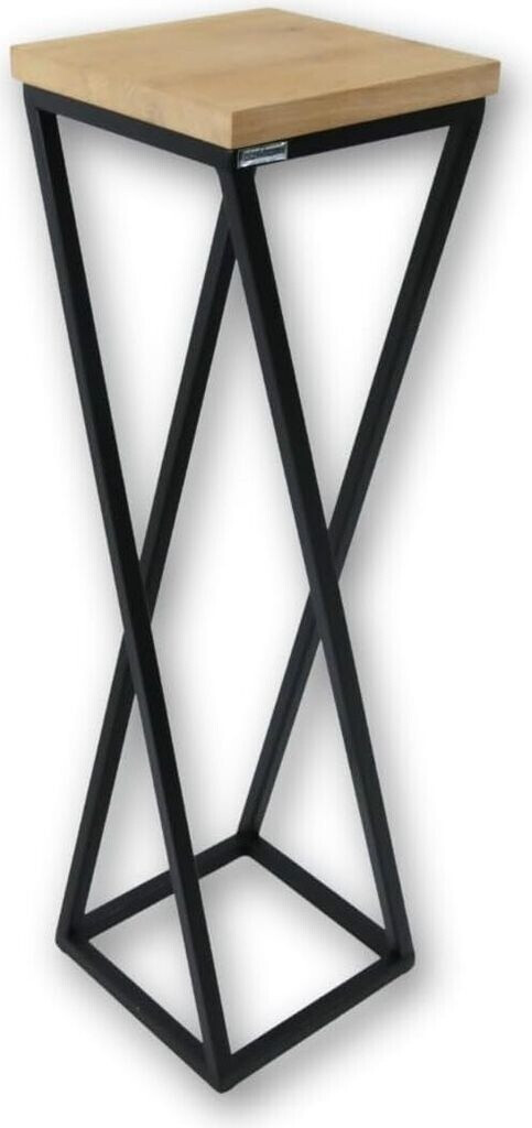 holz4home holz4home Dekoständer Eiche geölt gedrehte Streben 70cm hellgrau - Product image 1 of 8