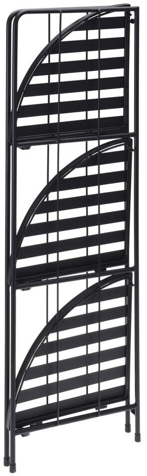 mayddle mayddle Flower pot rack triangular metal 92x30cm black - side view