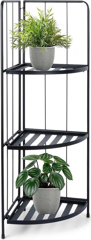 mayddle mayddle Flower pot rack triangular metal 92x30cm black - view 6