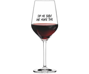 Bicchiere Da Vino RITZENHOFF Sand & Soda – 400 Ml – Con Scritta 'Wine Me Up Before You Go-Go' – Made In Germany – In Confezione Regalo