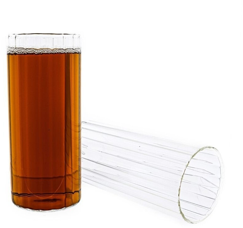 Mulex Mulex Glass Stripe ribbed glass, glass, heat-resistant 400ml - detail view