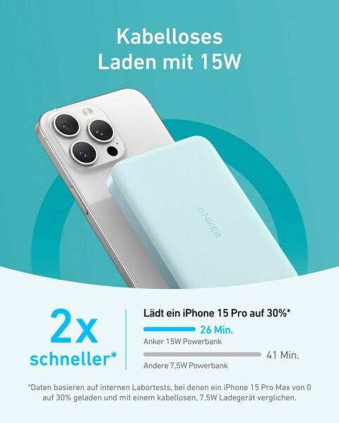 Anker MagGo Powerbank (10.000mAh, Slim) Grün, Bild 11