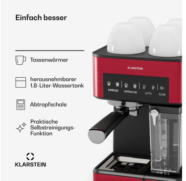Klarstein Arabica Comfort rot, Bild 5