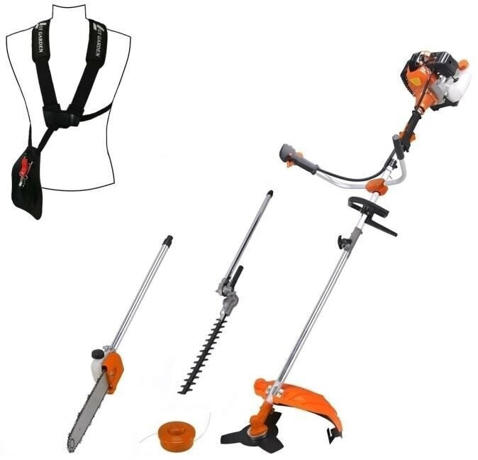 GT Garden Débroussailleuse thermique 4 en 1 avec guidon