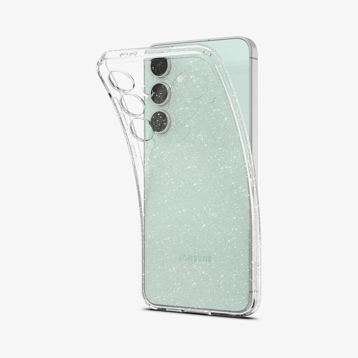 Spigen Handyhlle fr Galaxy S24 FE, Spigen Liquid Crystal Glitter,  Transparent mit Glitzer ab 13.35  | Vergleiche 5 Angebote auf idealo.de