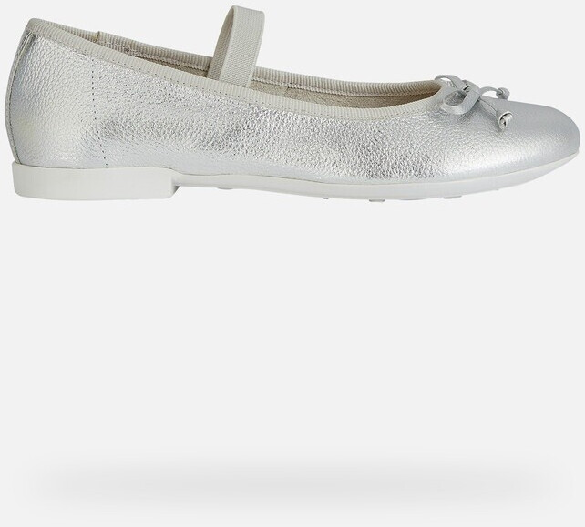 Geox Plie Girls Shoes silver