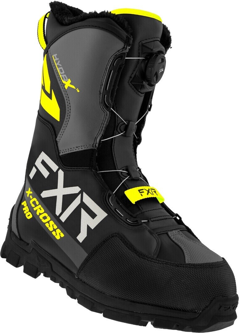 FXR X-Cross Pro BOA Snowmobile Boots black yellow