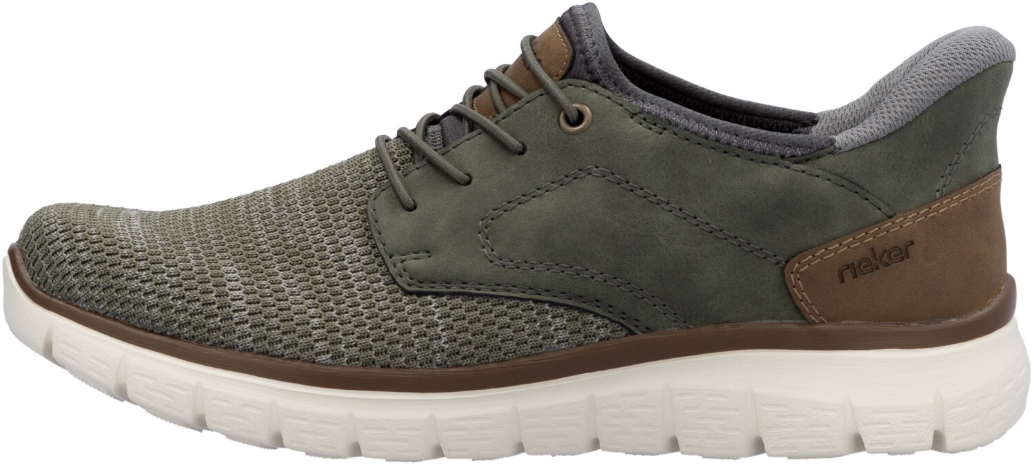 Rieker Sneakers decorative stitching sage moor