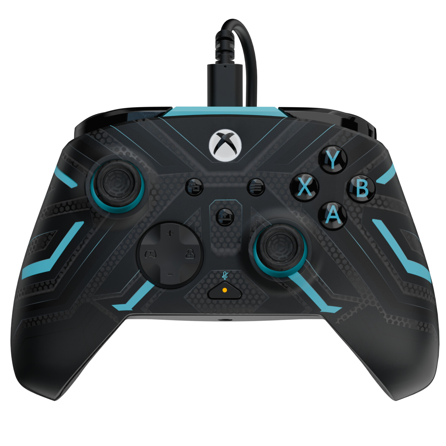 PDP Rematch Xbox Series X|S & PC Advanced Wired Controller GLOW Titan Steel
