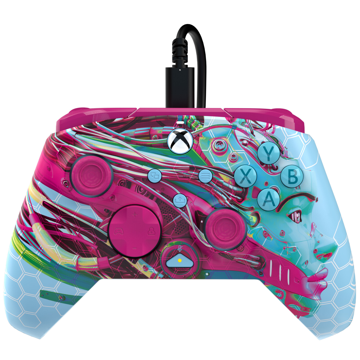 PDP Rematch Xbox Series X|S & PC Advanced Wired Controller GLOW Android Dreams