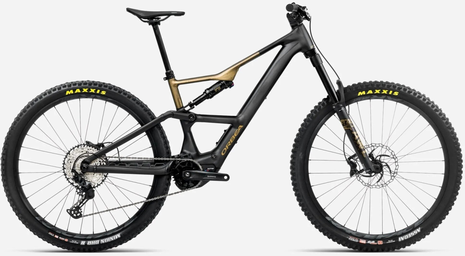 Orbea Rise LT H20 630Wh (2025) diamond black/splash olive green (matt)