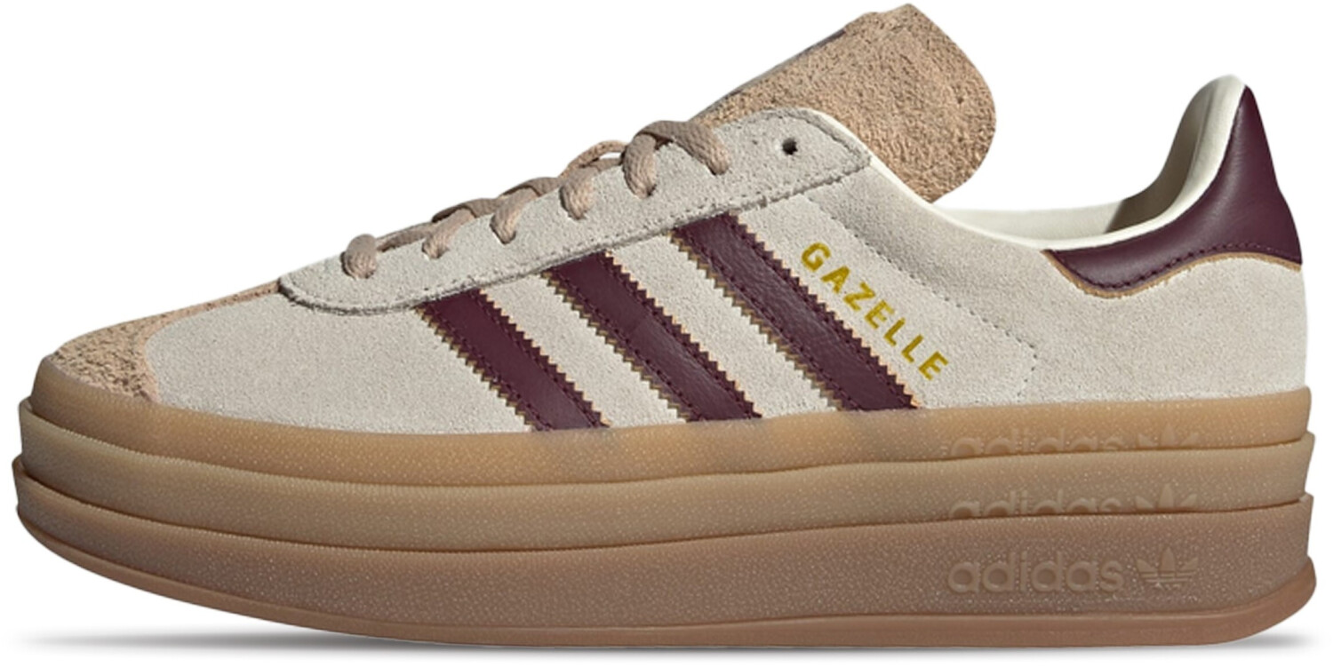 Adidas Gazelle Bold Shoe cream maroon magic beige