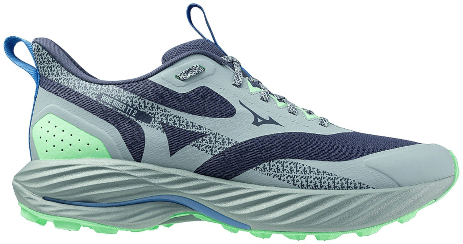 Mizuno Wave Rider 2 Running Shoes grey blue green