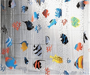 Spirella Rideau de douche Fish Multicolore