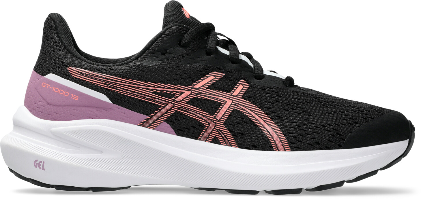 Asics GT-1000 13 GS Kids (1014A343) black/sun coral