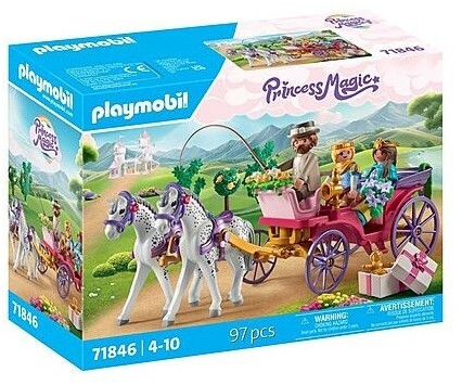 Playmobil Calèche avec couple princier, cocher et cadeau (71846)