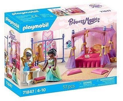 Playmobil Chambre de princesse, lit baldaquin et dressing (71847)