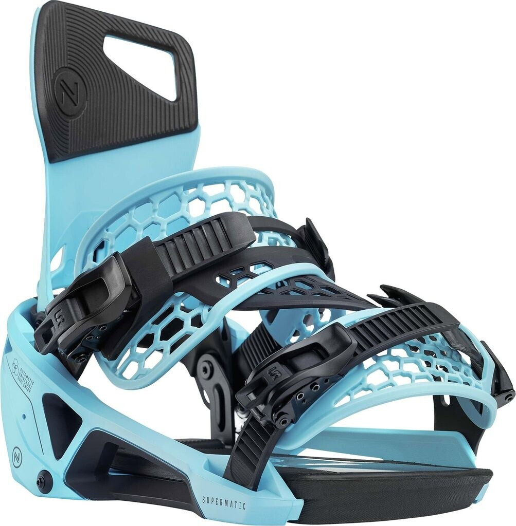 Fixations Snowboard Nidecker Flow Micron Stormtrooper Pour Enfants - Blanc, Système Rapide, Flex Souple - 1