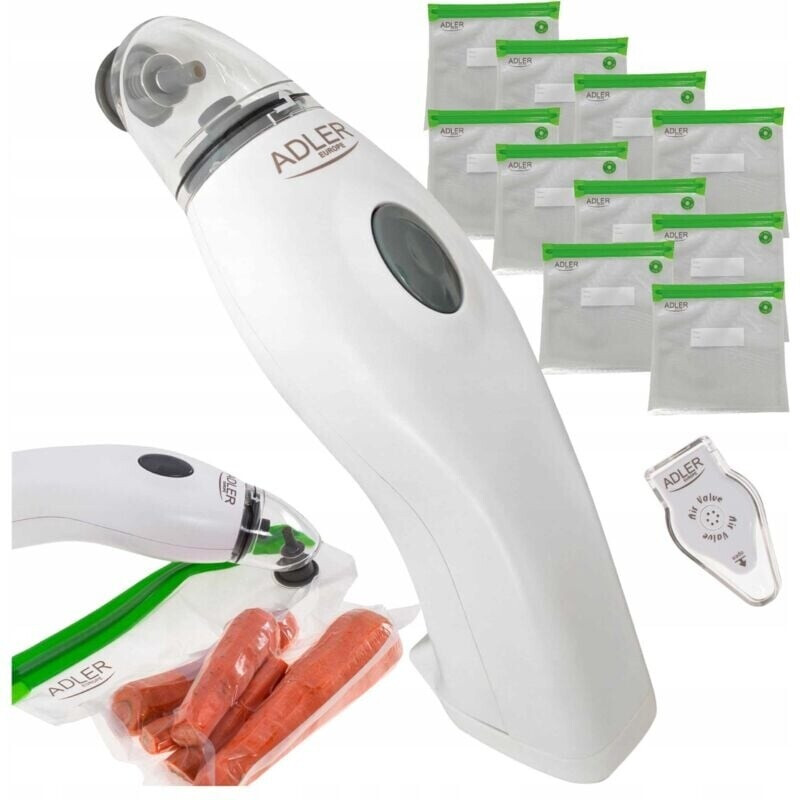 Adler Food Vacuum Air Extracting Set - 16,34 cm Breite, 1452 W Leistung