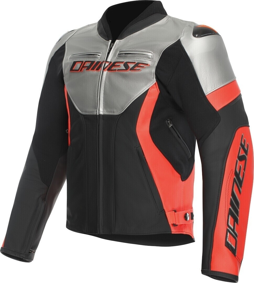 Dainese Blouson Racing 5 noir/argent/rouge