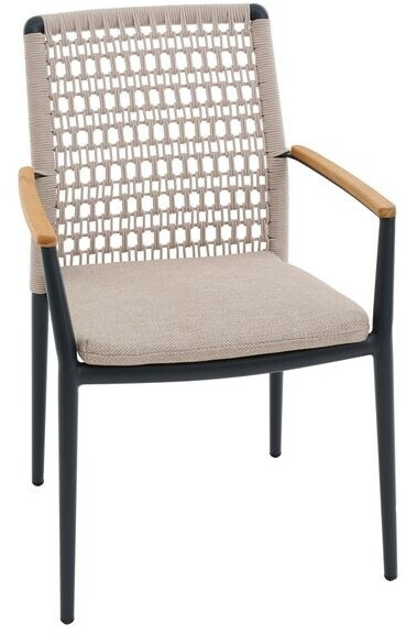 Siena Garden Cortina Stapelsessel Aluminium/Rope/Kunstfaser Natur