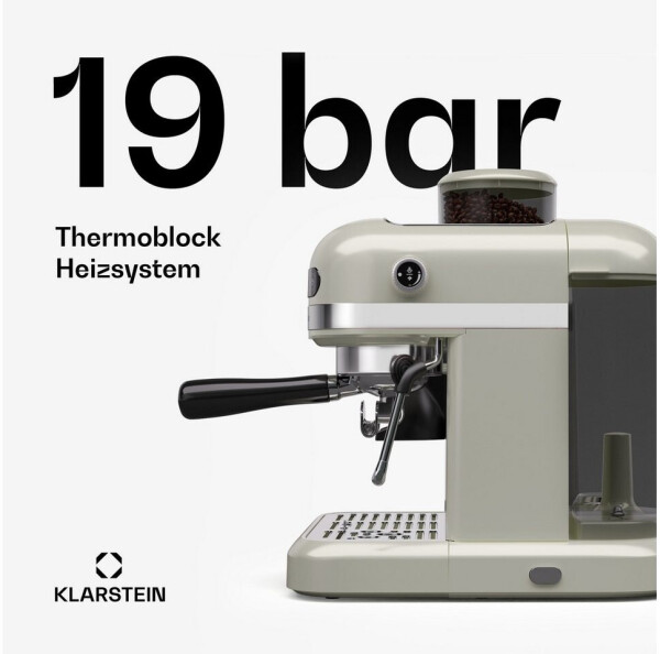Klarstein Bella Café Espressomaschine 1550W Creme, Bild 5
