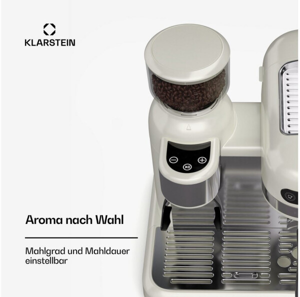 Klarstein Bella Café Espressomaschine 1550W Creme, Bild 7