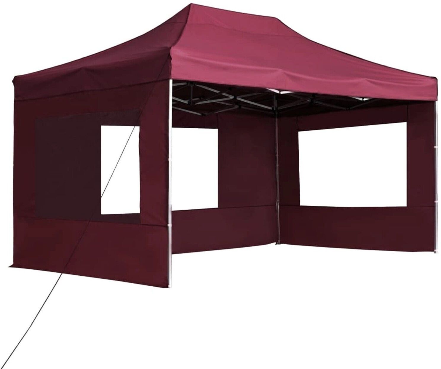 vidaXL Professional foldable party tent with aluminium walls 4.5 x 3 m white red