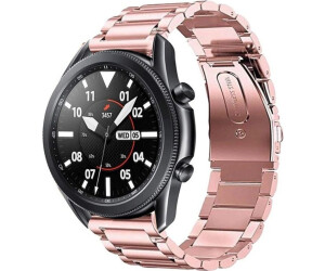 Strap-it Stahl - für Samsung Galaxy Watch 3 45mm Ersatz Edelstahl - 22mm Rosa