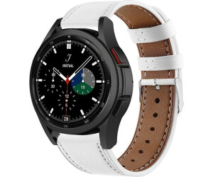 Strap-it für Samsung Galaxy Watch 4 Classic 42mm Leder (weiß)