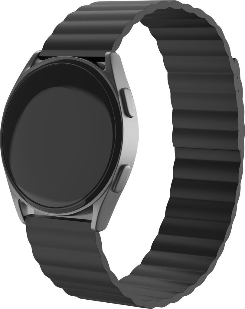 Strap-it Huawei Watch GT 3 Pro 43mm Magnetisches Silikon (Schwarz)