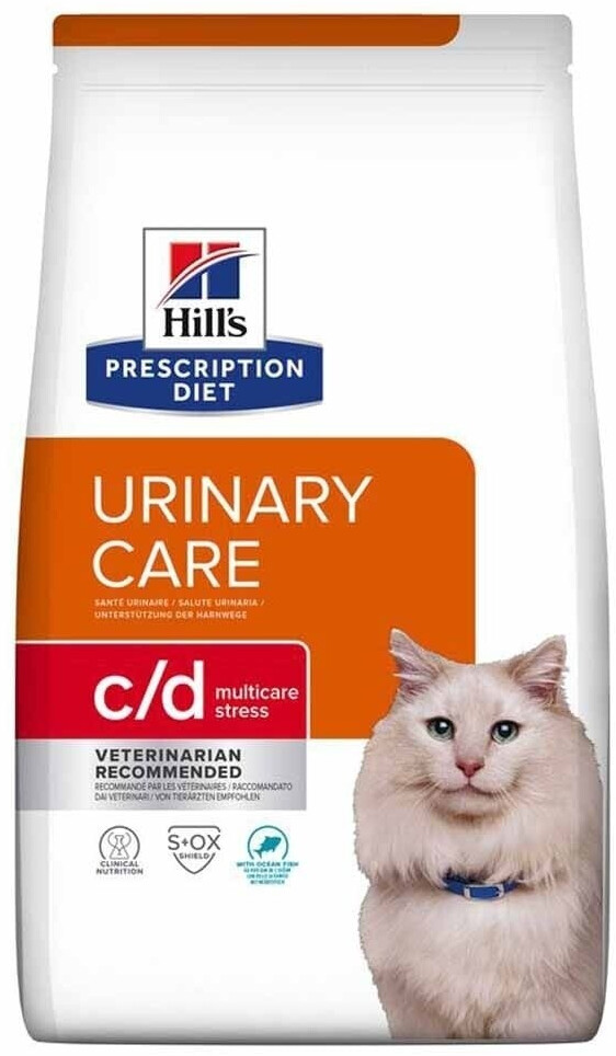 Hill's Prescription Diet Feline c/d Urinary Stress Ocean Fish Dry Food 8kg