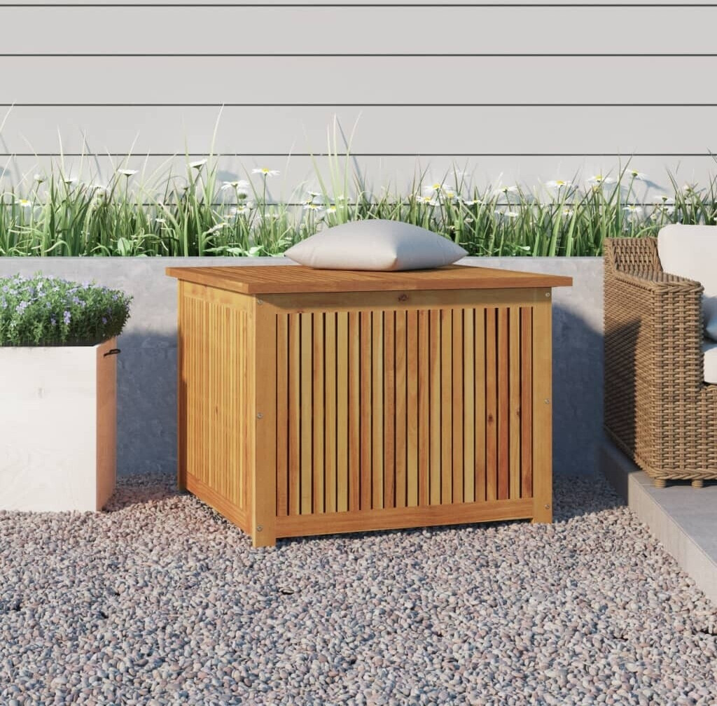 vidaXL Garden box solid wood acacia 75 x 75 x 58 cm