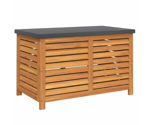 vidaXL Garden box solid wood eucalyptus 90 x 48 x 55 cm