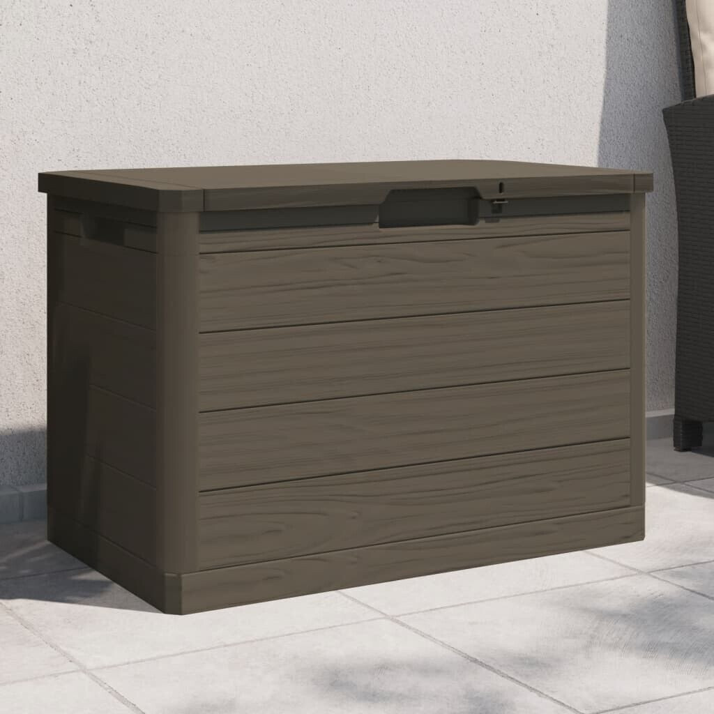 vidaXL Outdoor cushion box polypropylene 77.5 x 44.5 x 53 cm brown
