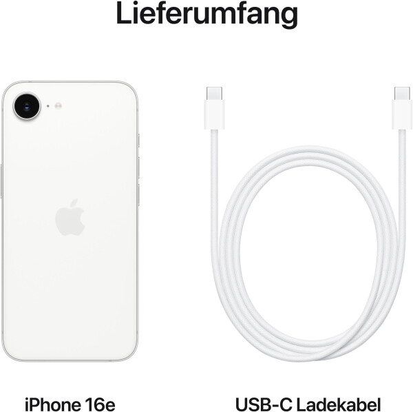 Apple iPhone 16e 256GB Weiß, Bild 7