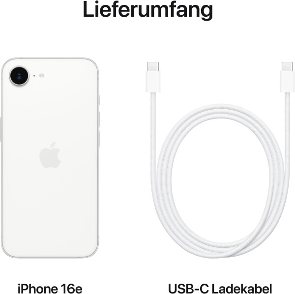Apple iPhone 16e 512GB Weiß, Bild 6